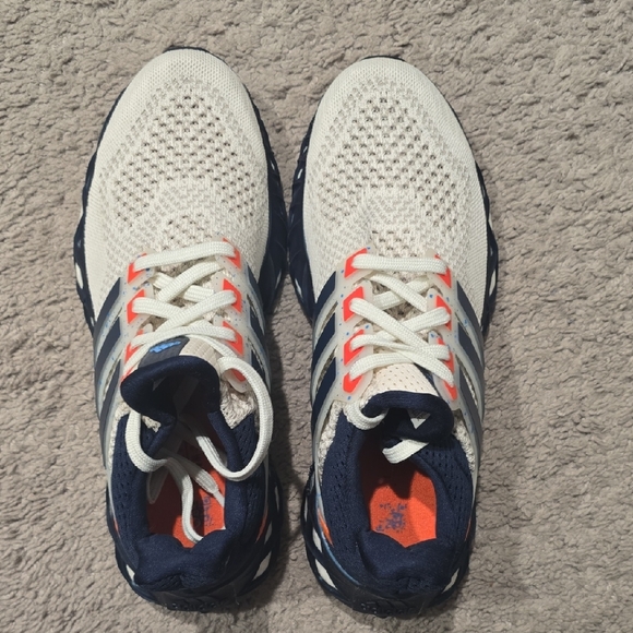 adidas Other - Adidas Ultraboost Men's Running Shoes - White/Navy/Orange